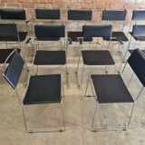 Set of 8 vintage design chairs by Giandomenico Belotti for Alias