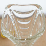 Vintage molded glass vase