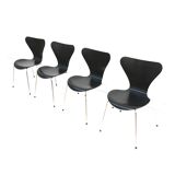 Set of 4 butterfly chairs by Arne Jacobsen for Fritz Hansen