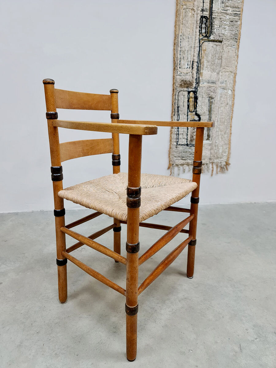 Art Deco rush armchair