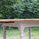 Table de ferme ronde à volets en bois massif – Ø 130 cm
