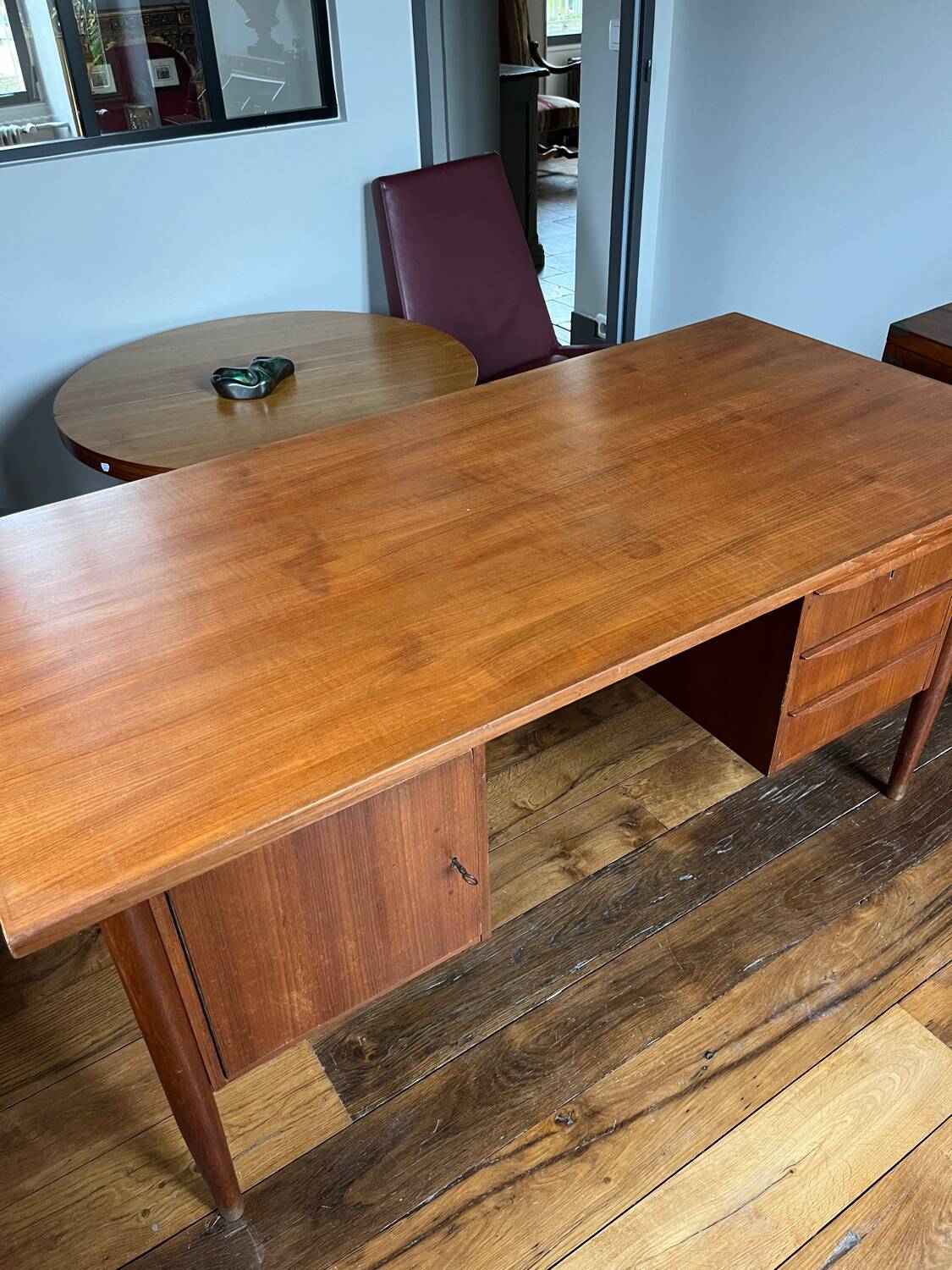 Scandinavian Danish teak desk
