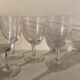 Ensemble de 5 verres à vin anciens gravés