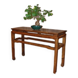 Old Chinese console varnished with stamp