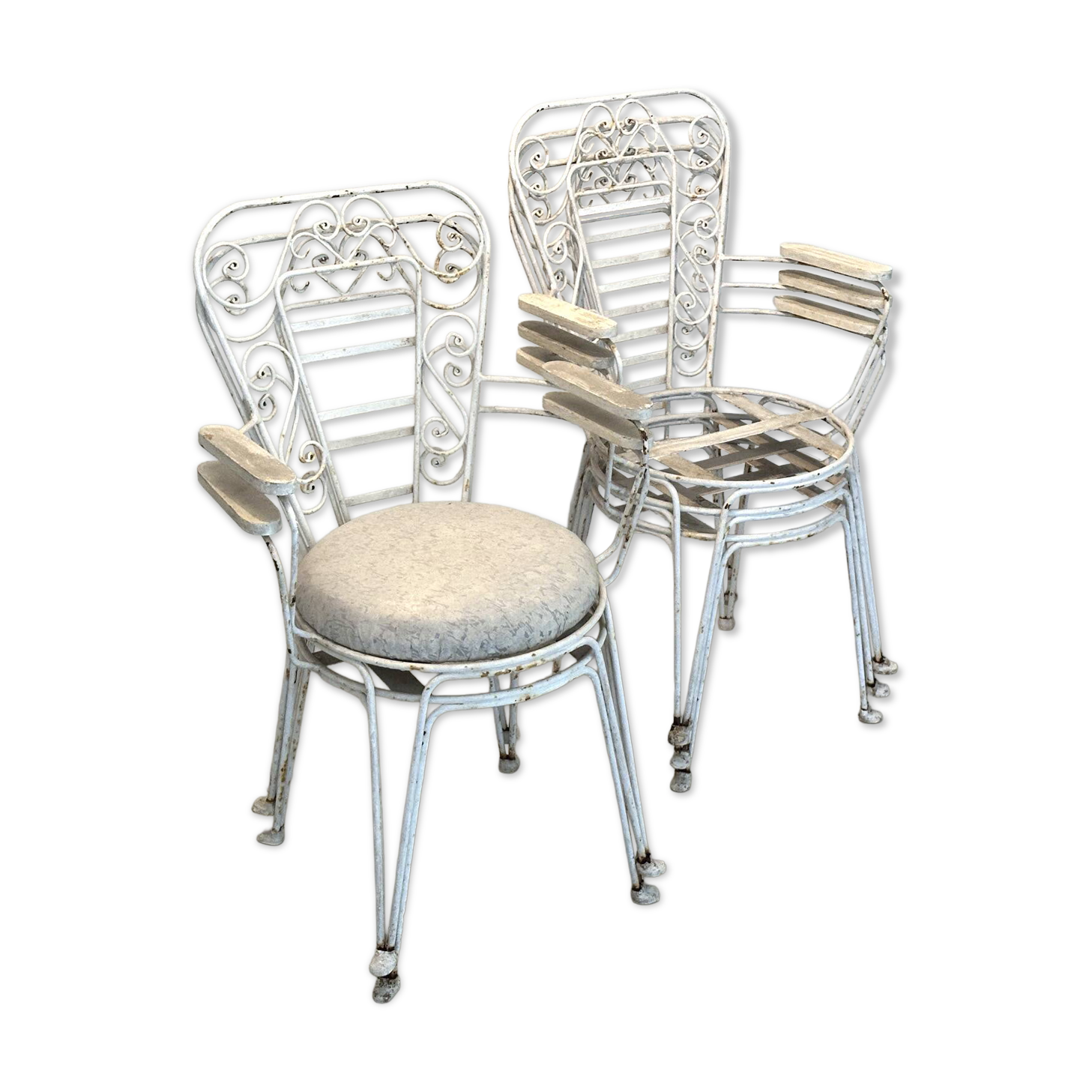 5 chaises de jardin, 1950