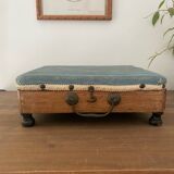 Old hot water bottle foot rest, heater
