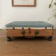 Old hot water bottle foot rest, heater