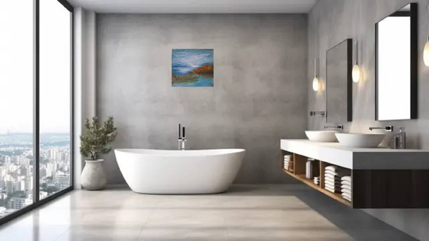 Contemporary painting, original signed and delivered with its certificate.