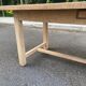 Renovated 19th century farmhouse dining table with drawer 200cm
