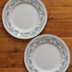 2 Louis XVI style ironstone dessert plates by U&C Sarreguemines