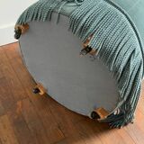 Pouf capitonné en velours