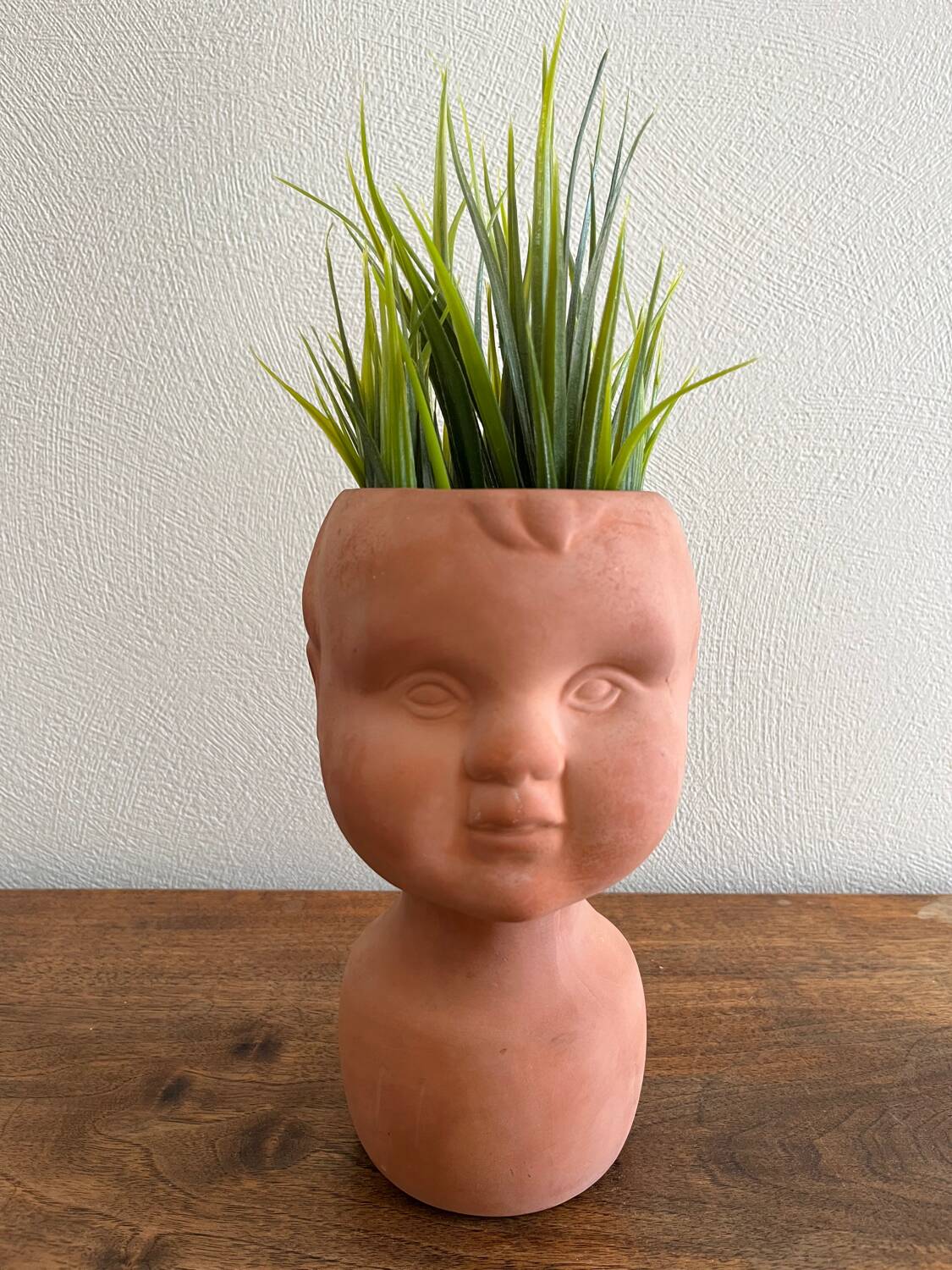 Child face head pot cover
