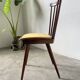 Baumann “Minuet” chair with yellow seat