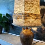 Handmade pyrite stoneware lamp, 1970