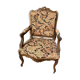 Louis XV style walnut armchair