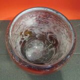 Very pretty vintage blown glass vase in the style of JC Novaro's creations