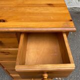 Scandinavian solid wood chest of drawers 1980