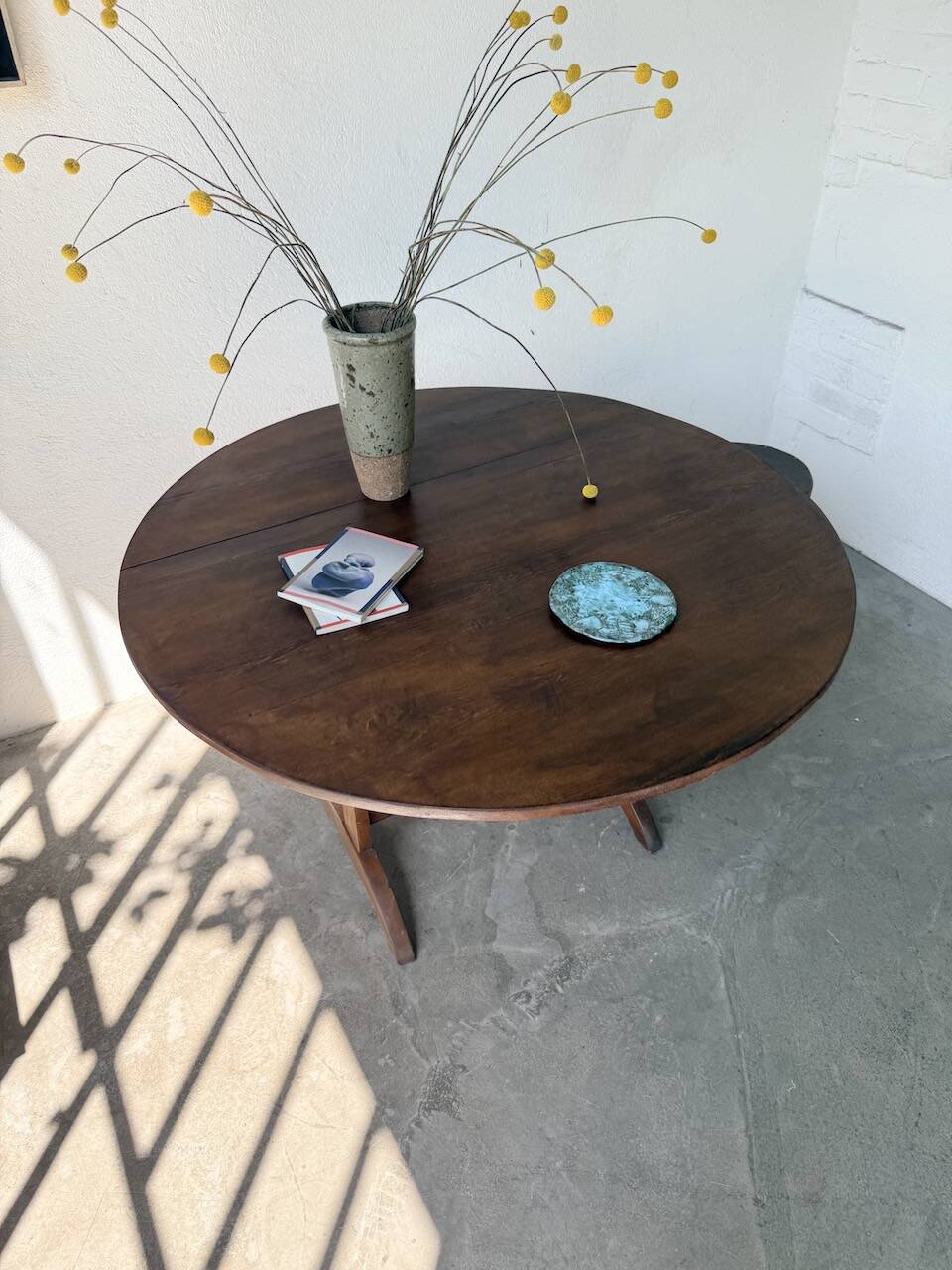 1950s oak winegrower's table