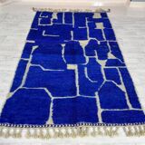 Tapis en laine petit taille fait main 100 x 200 cm
