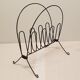 Vintage laminated metal magazine rack