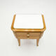 Pair of bedsides in sycamore brass mirror by Jean Pascaud 1940