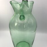 Broc vintage in glass green 25 cm