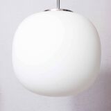 Pair of opal glass pendant lights