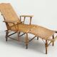 Chaise longue / fauteuil de repos en rotin