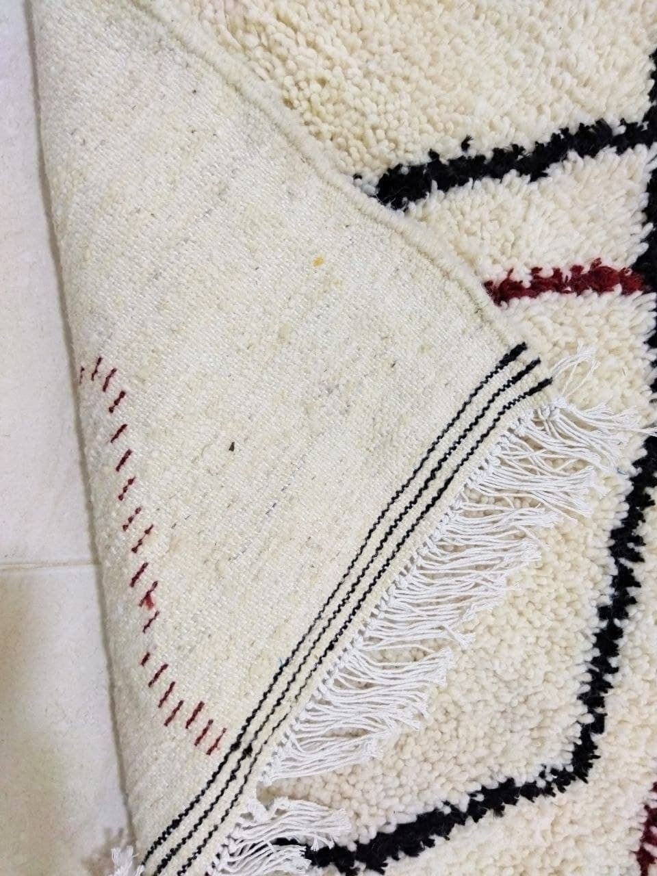 Tapis berbère beni ourain 200 x 145cm