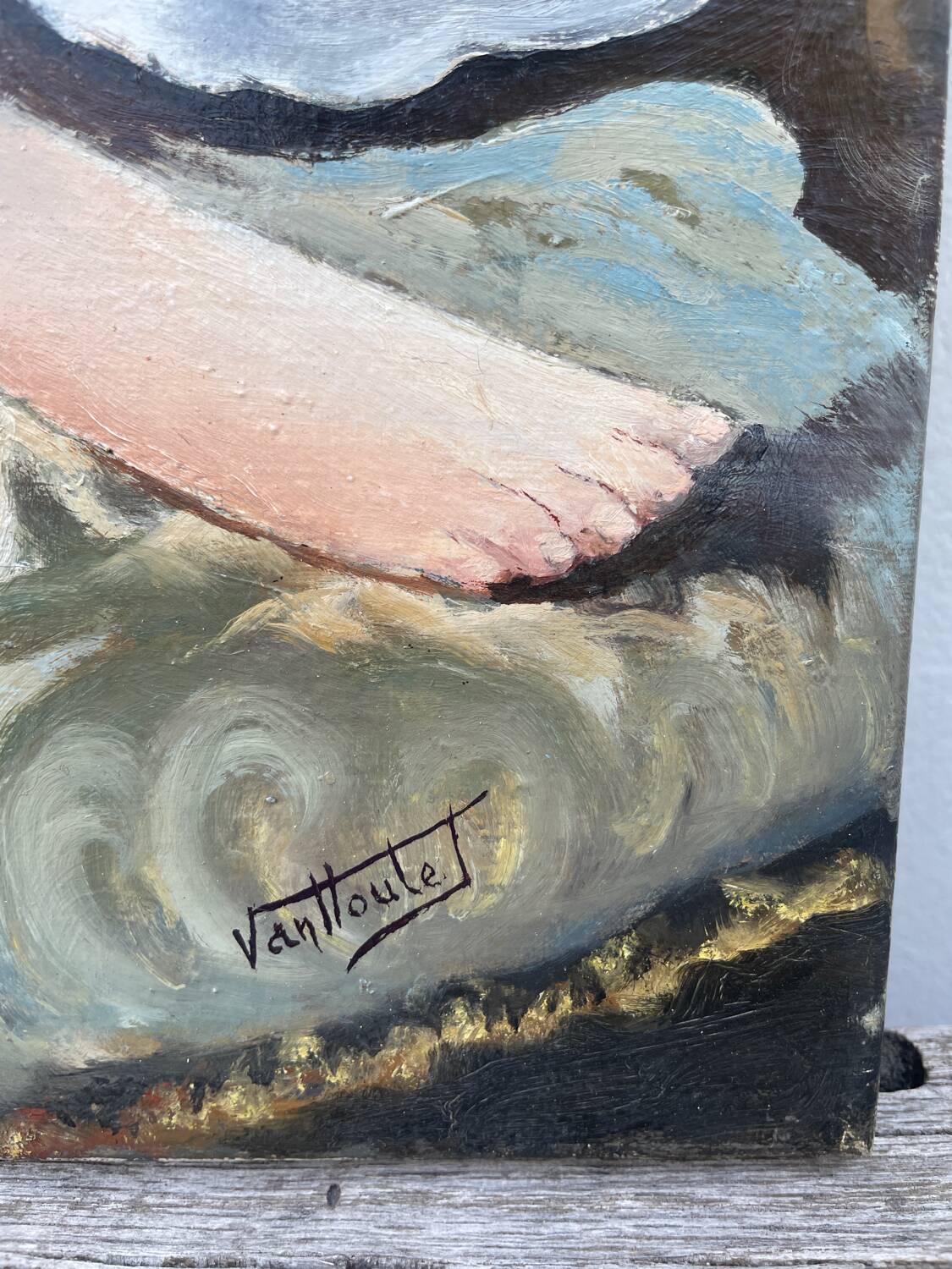 Painting oil on canvas female nude