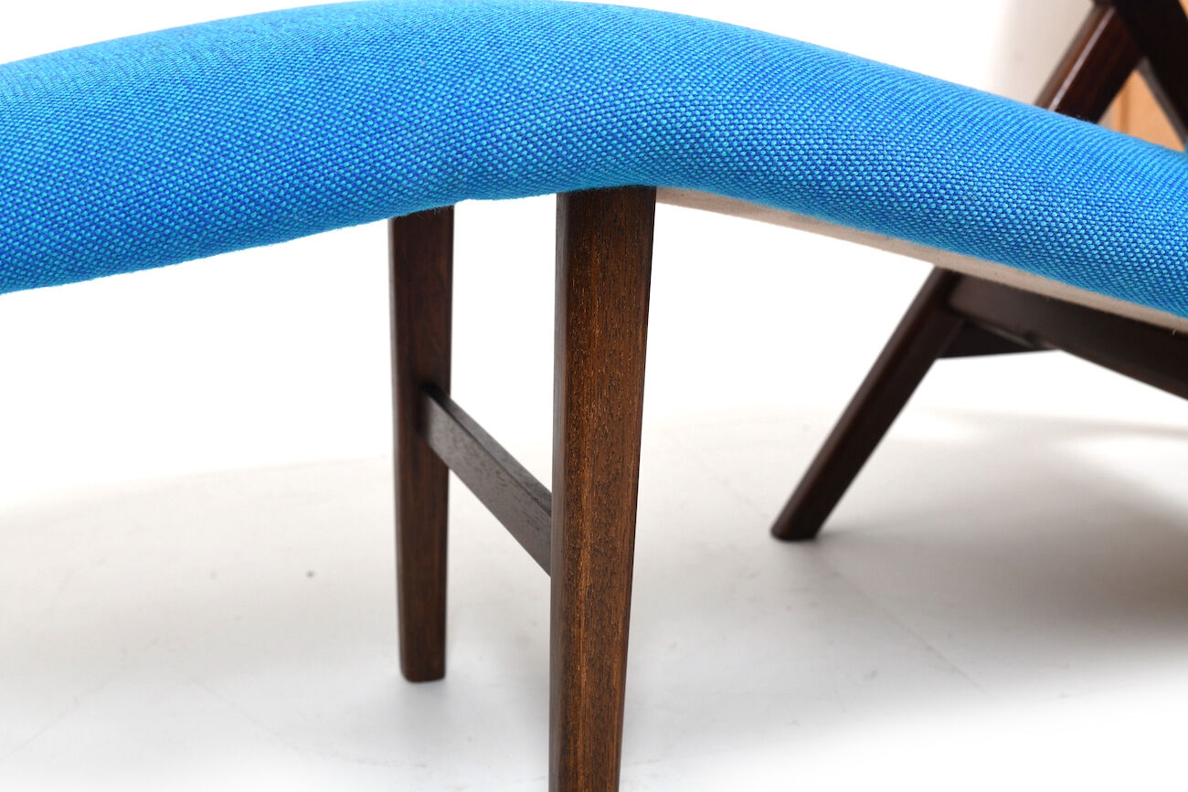 Chaise longue par Henry W. Klein pour Bramin années 1950