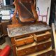 Coiffeuse Louis Philippe dessus marbre