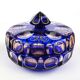 Biedermeier bonbonniere, cobalt glass, Egermann, Germany, 1930s