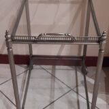 Silver-plated brass serving trolley