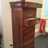 Solid walnut chest of drawers