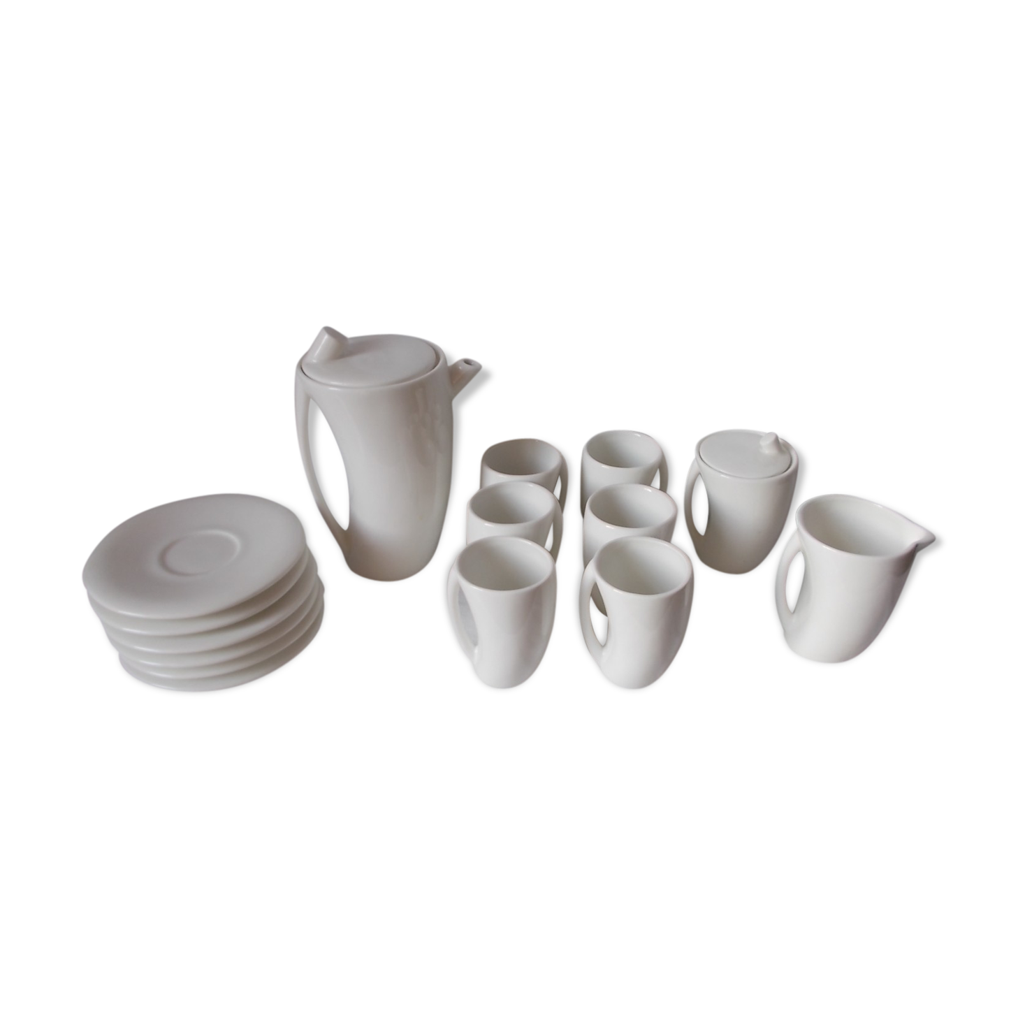 White coffee service