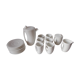 White porcelain café service