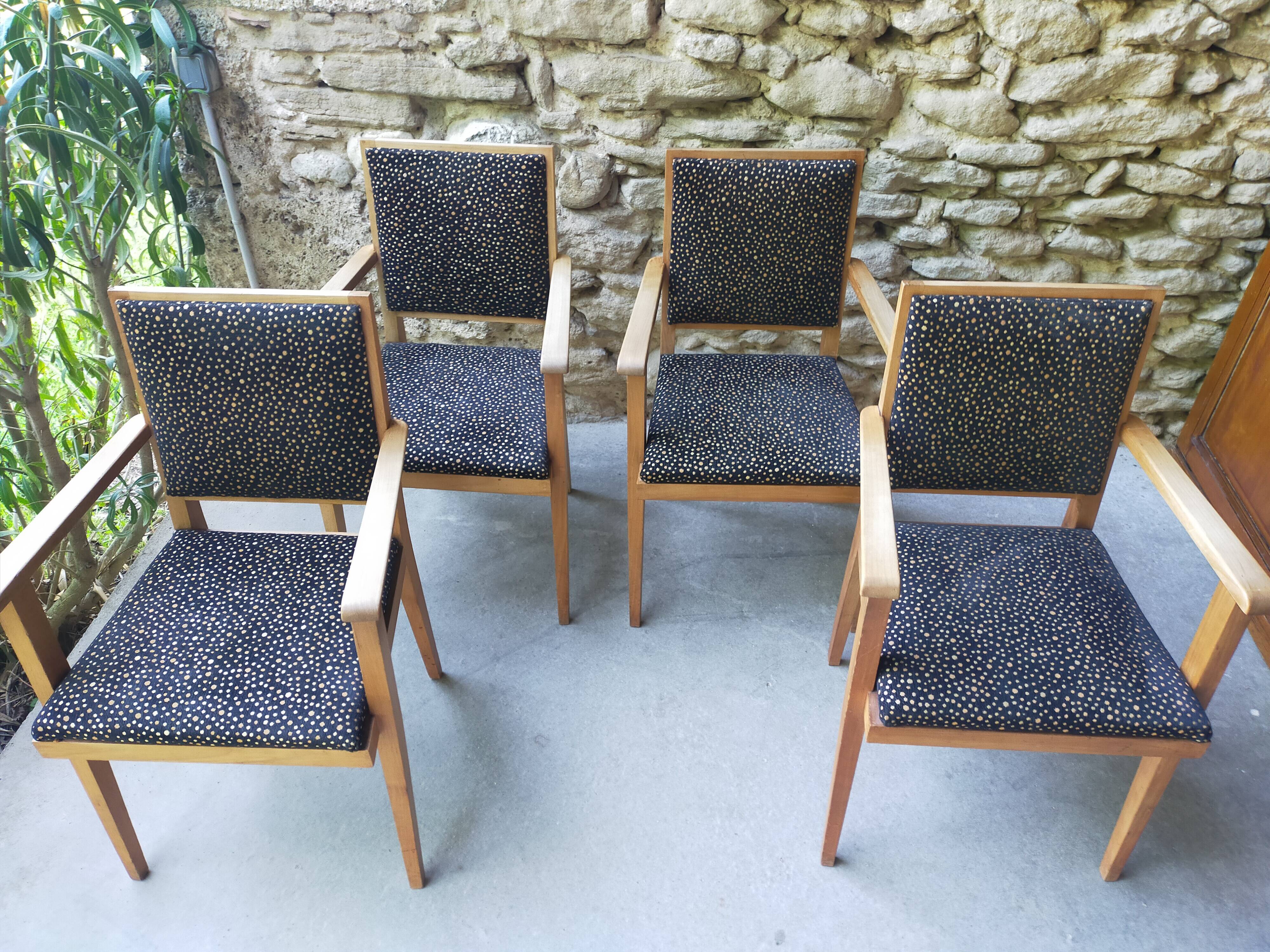 Set of 4 bridge chairs