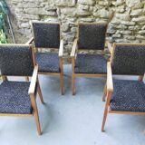 Set of 4 bridge chairs