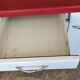Sideboard in enamelled sheet metal two doors two drawers