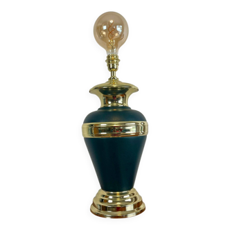 Vintage black and brass living room lamp