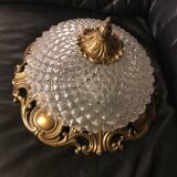 Molded glass ceiling light
