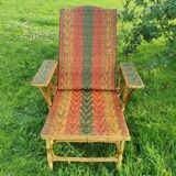 Rattan recliner