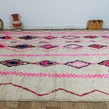 Handmade wool Berber rug 310 x 240 cm