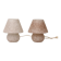 Vintage glass mushroom or champignon lamps 1960 germany.