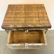 Commode en fer industriel gris, années 1950