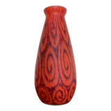 Art Deco glass paste vase
