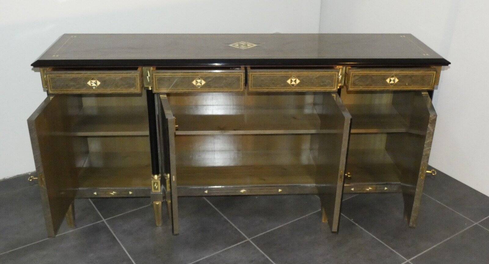 Louis XVI Style Hollywood Regency Sideboard, France, 1980s