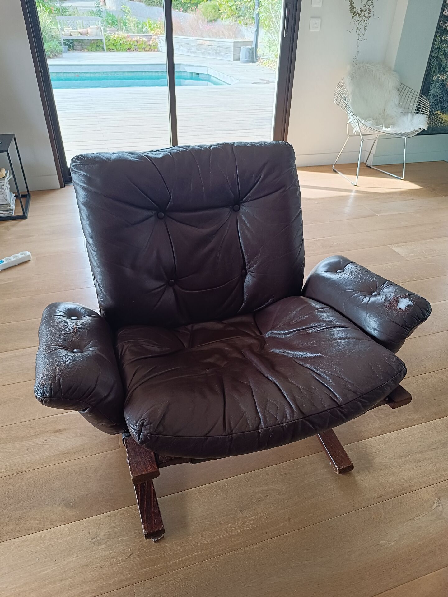 Fauteuil kengu designer elsa et nordhal solheim  pour rikken année 60