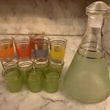 Old carafe + glasses service